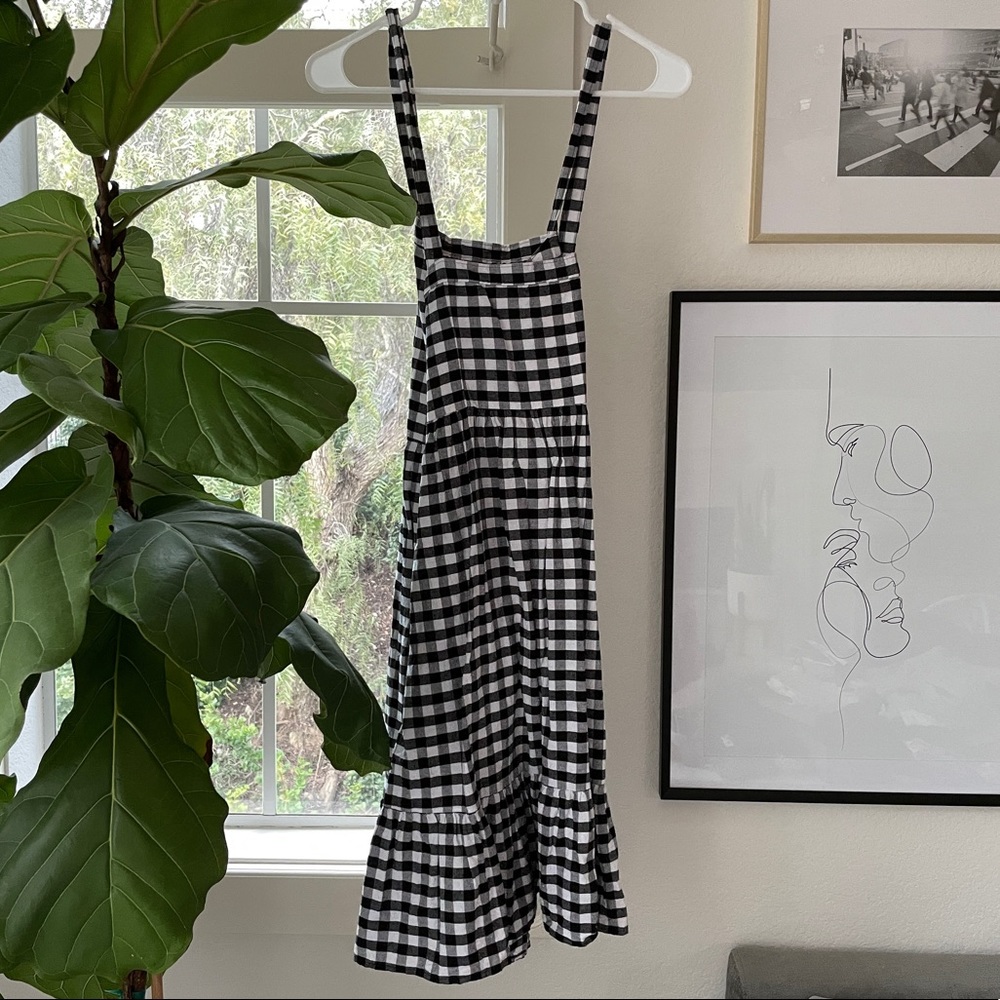 Gingham Summer Apron Dress